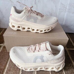 On Women's Cloudmonster Moon/Fawn